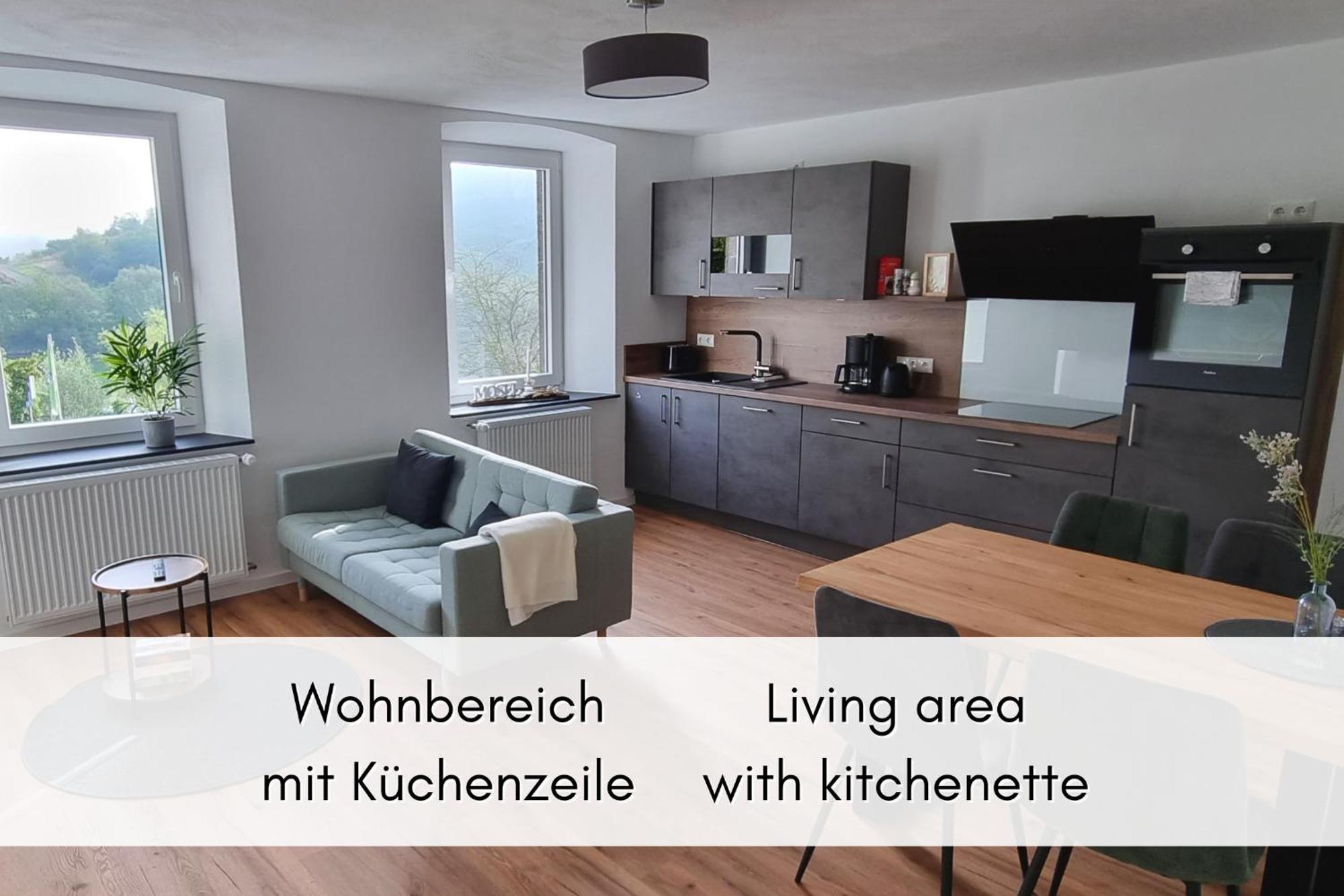 Ferienwohnung Winzerhaus Am Calmont - Terrasse Der Ruhe Bremm Exterior foto