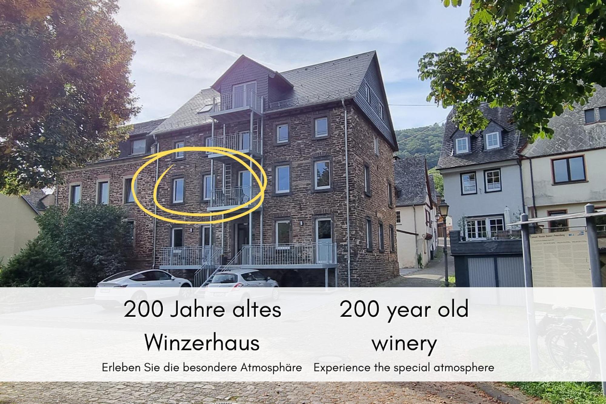 Ferienwohnung Winzerhaus Am Calmont - Terrasse Der Ruhe Bremm Exterior foto